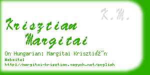 krisztian margitai business card